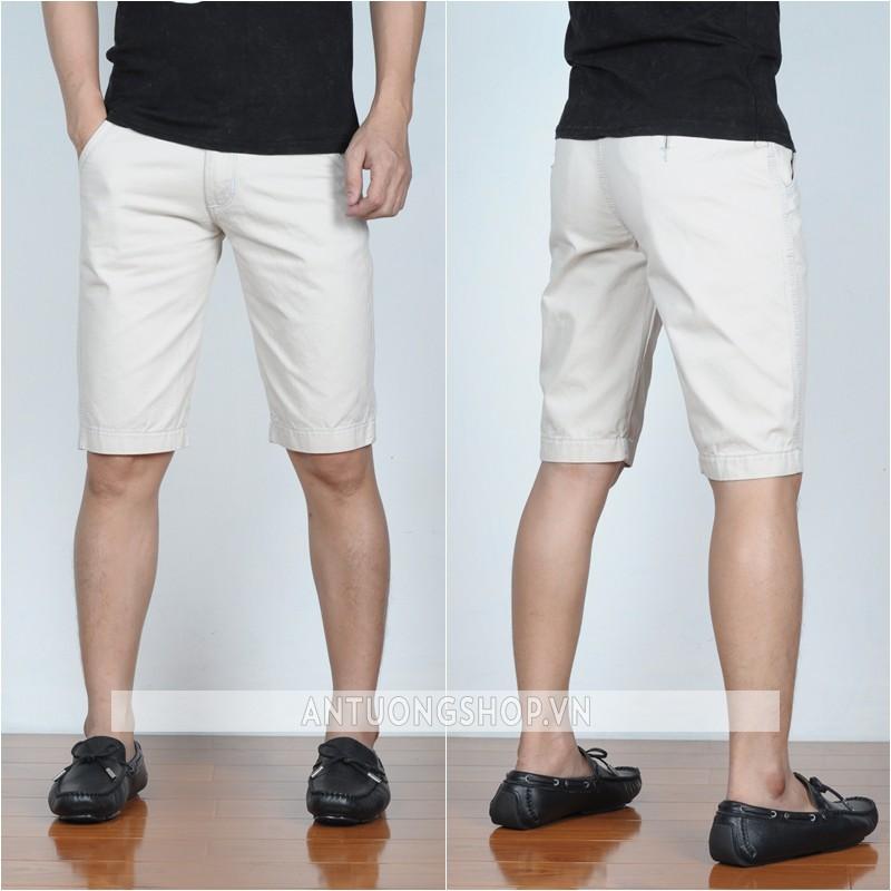 Quần Short Kaki Nam Cao Cấp { TRẮNG }