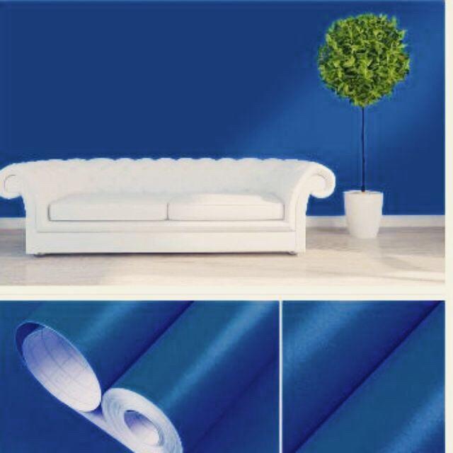 5 Mét Giấy Dán Tường, Khổ 45CM Rộng Decal PVC Trang Trí ( có keo ) - XANH DƯƠNG TRƠN PT016