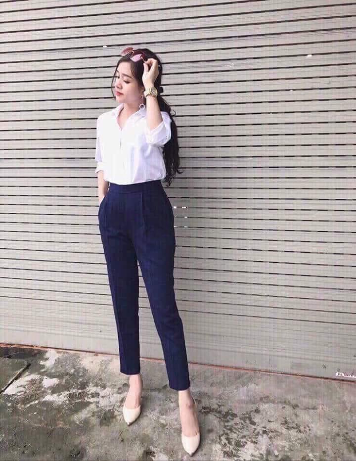 QUẦN BAGGY TÂY CẠP CHUN SAU HẢI NGÂN, khóa bên Sườn, có Big Size 86KG, cho người mập, người béo