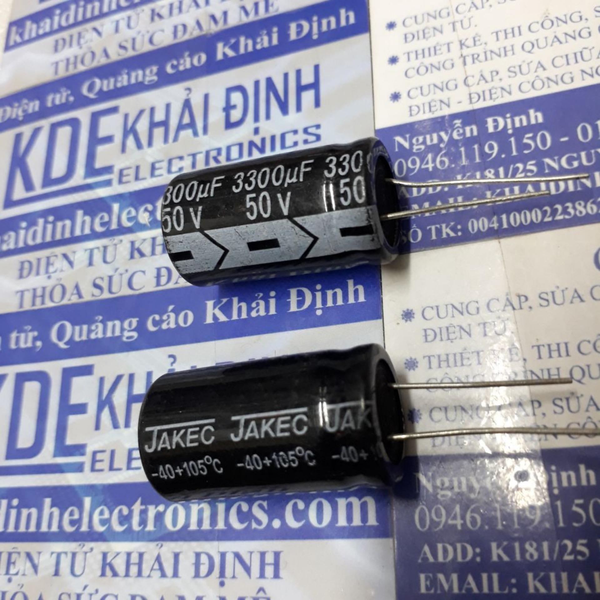 5 tụ hóa, tụ phân cực 3300uf 50v 18x30mm kde1824