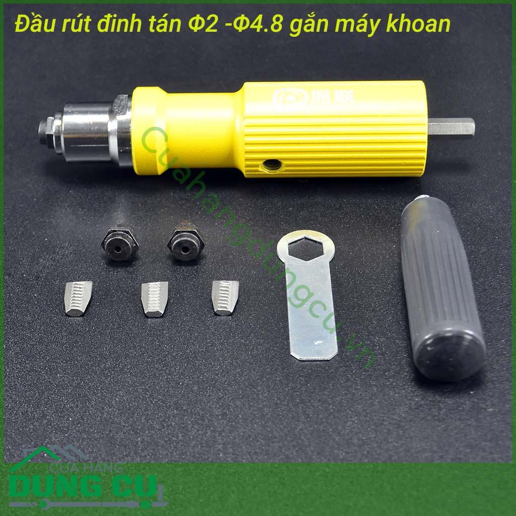 Đầu rút rive gắn máy khoan