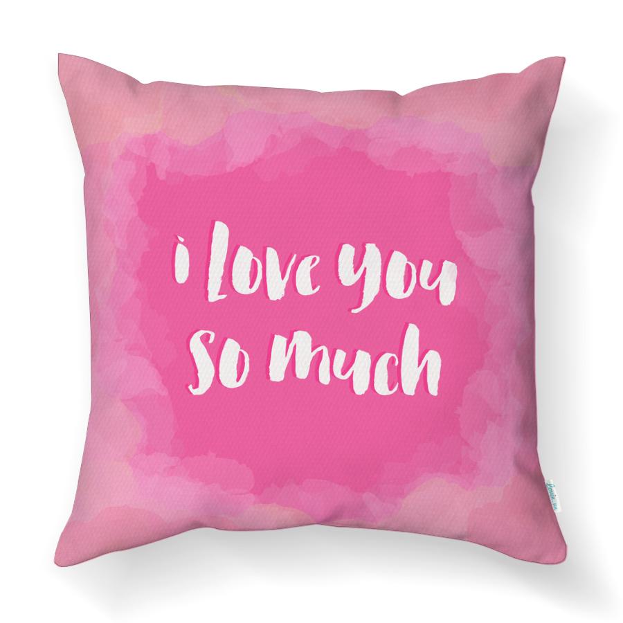 Gối Tựa Lưng Sofa LOVIN I Love You So Much Gv1042 Vải Canvas