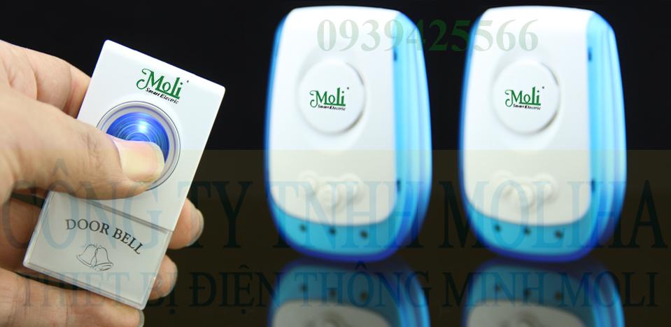 [HCM]BỘ 2 CHUÔNG CỬA KHÔNG DÂY 1 NÚT BẤM