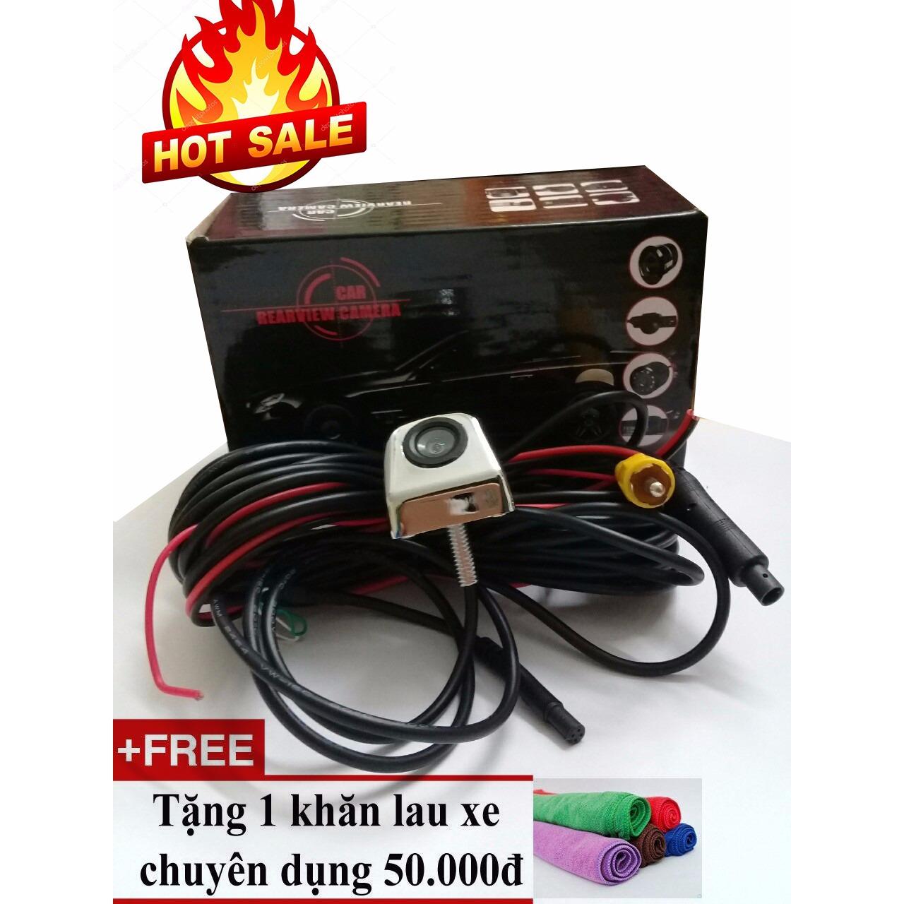 [FreeshipMAX] Lắp camera lùi, camera lui cho oto - Camera lùi tam giác cao cấp, Chống nước, cho hình ảnh FULL HD trung thực, sắc nét,  - TẶNG KHĂN LAU XE CAO CẤP- 2018020