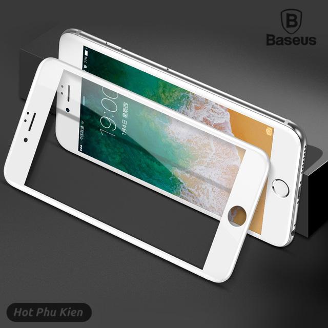 [HCM]Miếng dán kính cường lực full 3D iPhone 7 Plus / iPhone 8 Plus Baseus Pet Soft mỏng 0.3mm màn hình hiển thị full HD (0.3mm 9H full HD Pet Soft 3D Arc tempered Glass) - Phân phối HotPhuKien