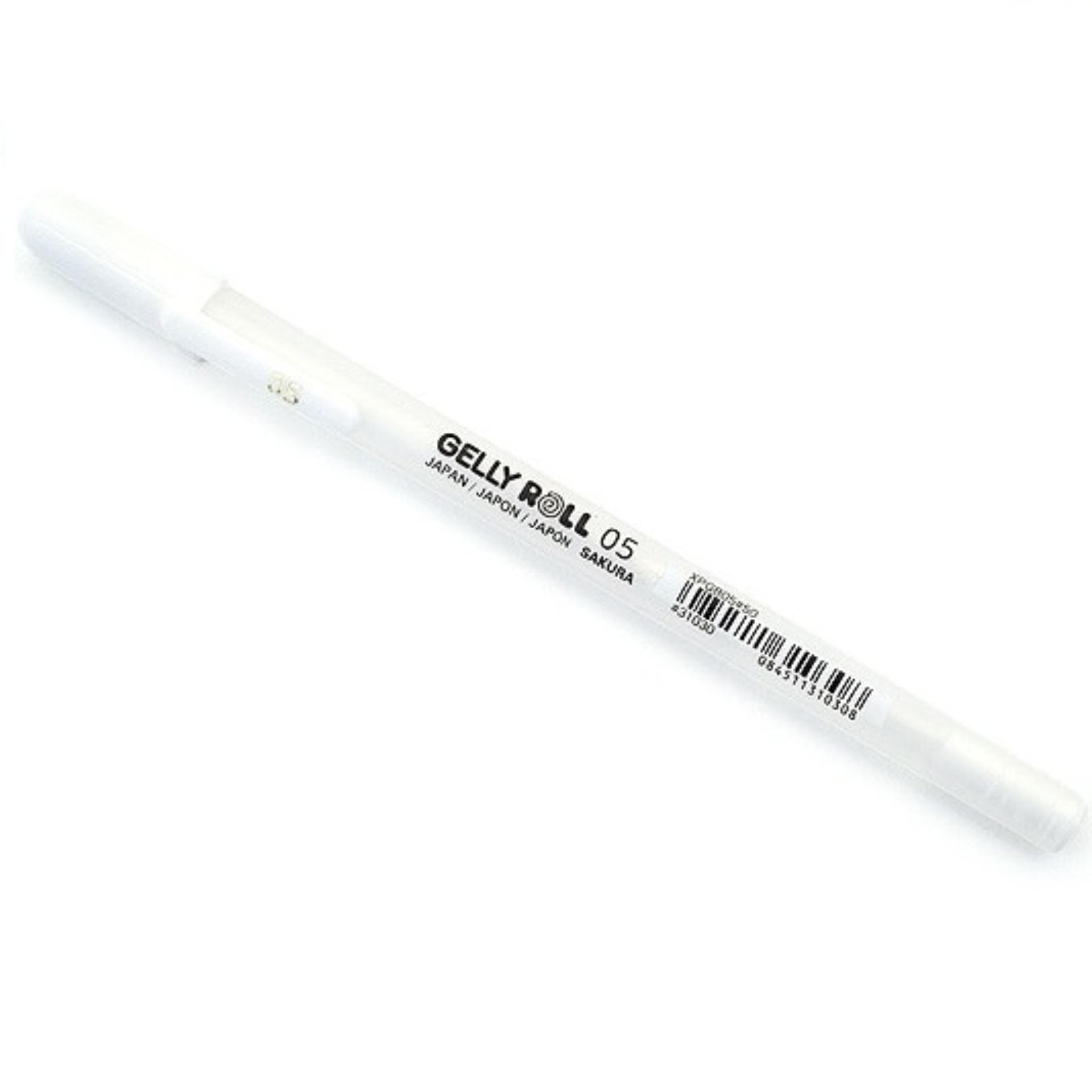 BỘ 3 CÂY BÚT GELL SAKURA GELLY ROLL TRẮNG (SIZE 05, 08, 10)