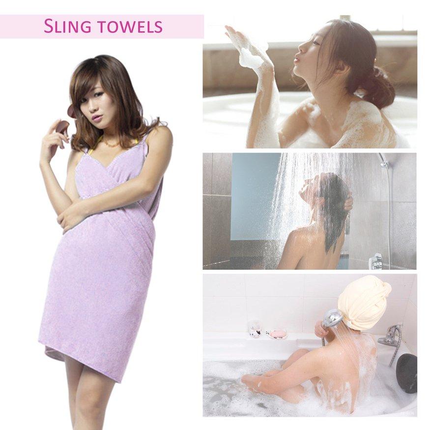 UINN Super Soft Microfiber Wearable Bath Towel Bath Robes Comfortable Magic Towel