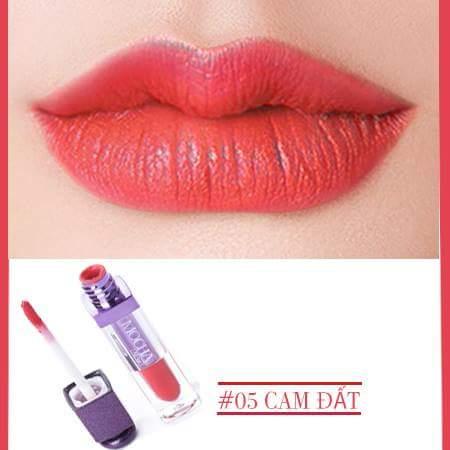 Son Kem Cao Cấp Mocha màu cam đất (Tặng kèm nước thần dưỡng môi tinh chất bơ)