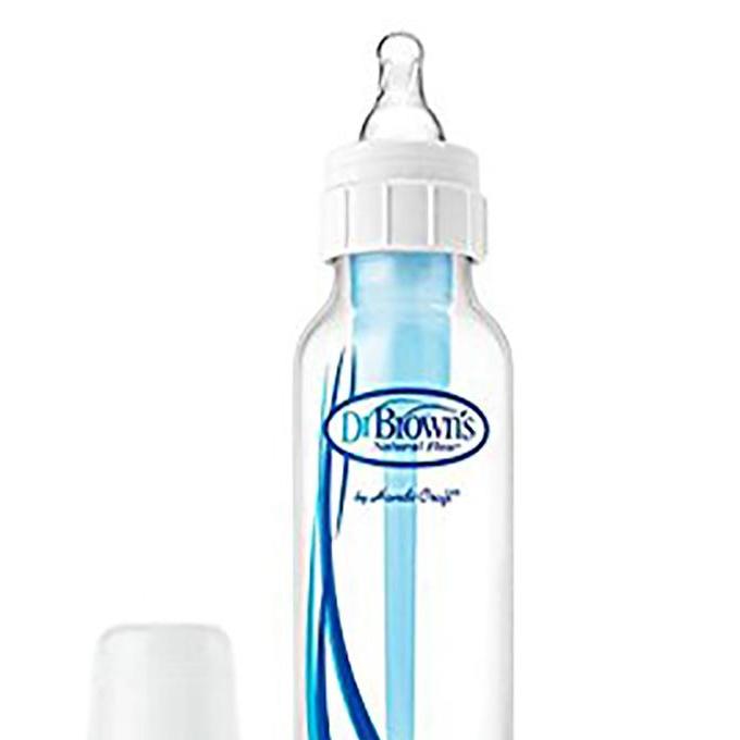 Bình Sữa Chống Sặc Cổ Thường 250ml Dr.Brown's Usa (Xanh Dương Nhạt)
