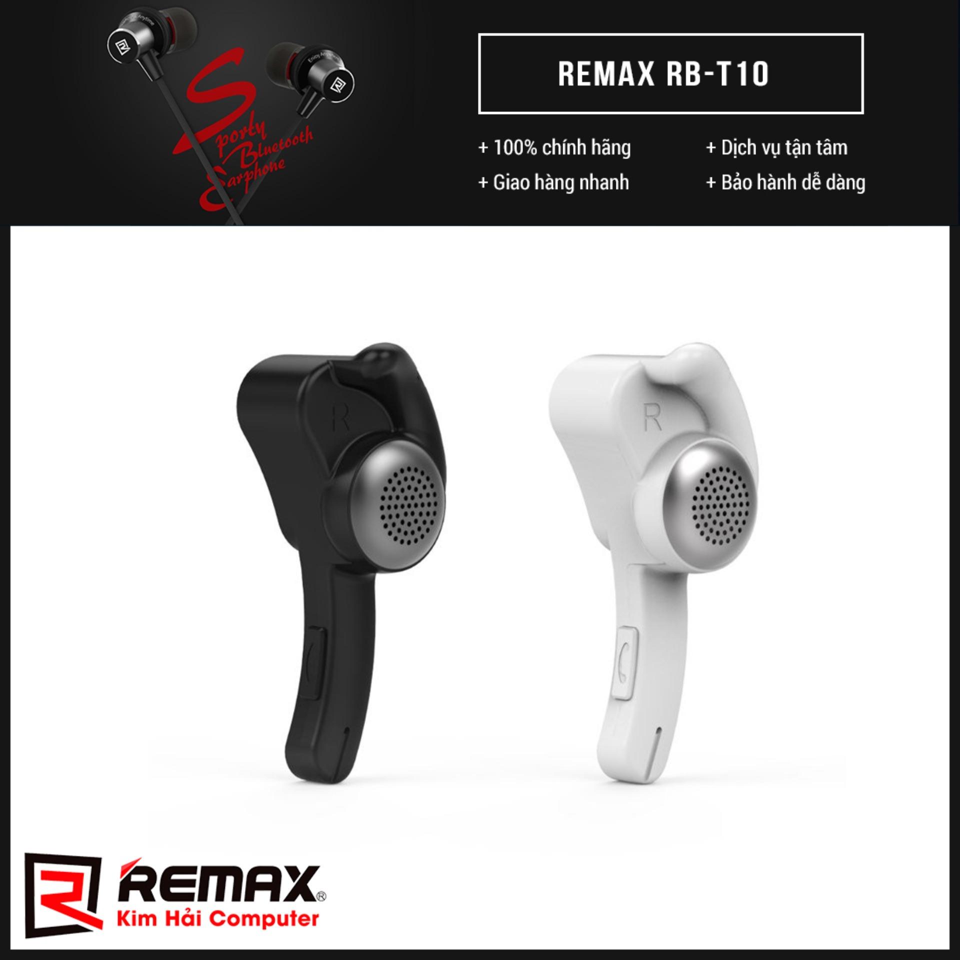 TAI NGHE BLUETOOTH V4.1 REMAX RB-T10 (Trắng) - Kim Hải Computer
