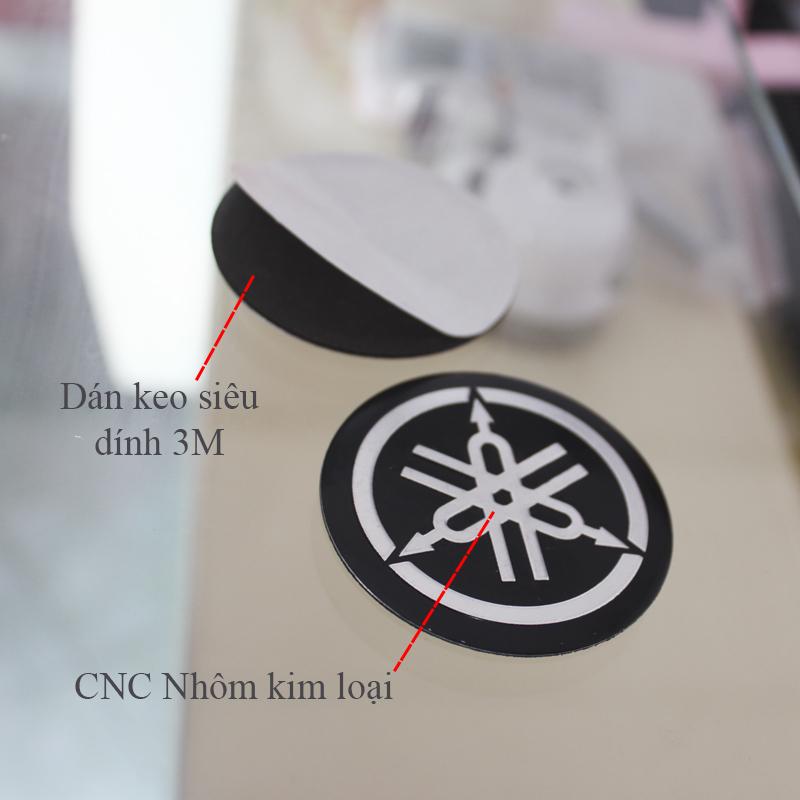 2 Logo Tròn YAMAHA nhôm Đường Kính 5.5cm