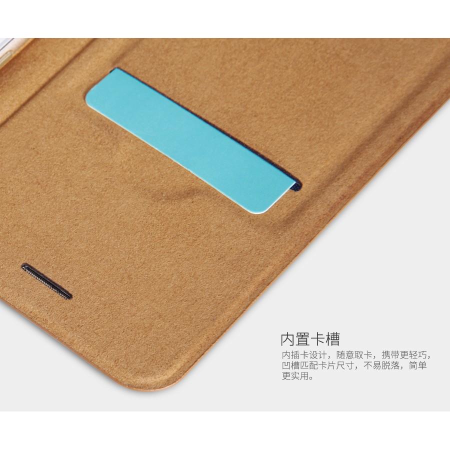 Bao da iPhone 7 Plus / 7s Plus Nillkin Qin PU Leather (ghi chú màu)