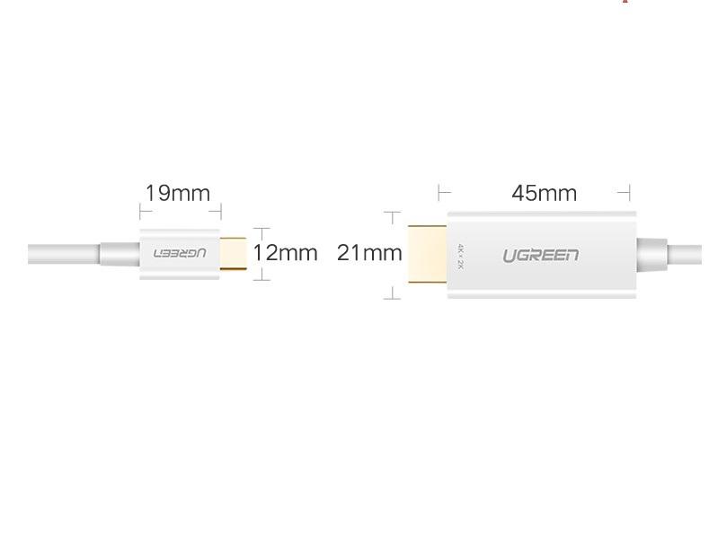 Cáp chuyển USB type-C ra HDMI 1.5m UGREEN 30841 (Trắng)