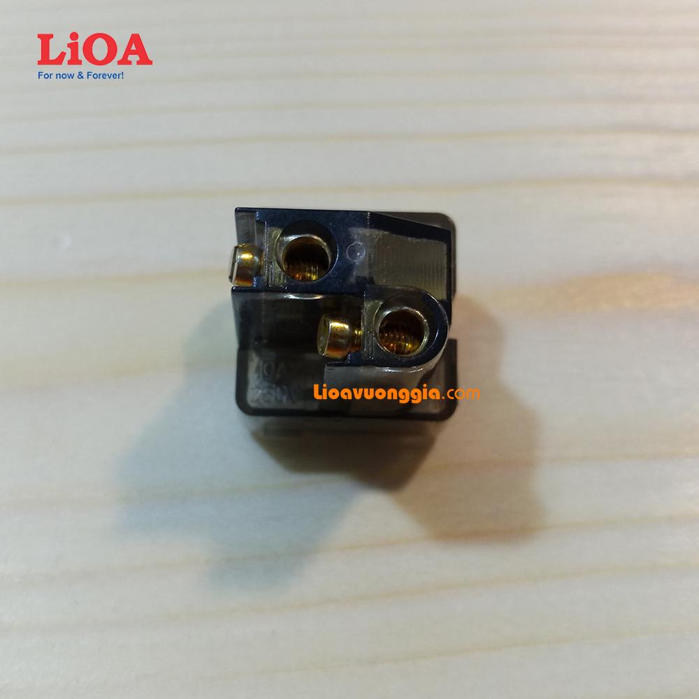 Hạt công tắc vuông 1 chiều 10A LiOA LVE18S12M