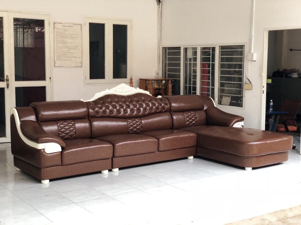 Bộ sofa da Mina Furniture MNMS-YAMAHA-P2 (3500*700*2000)