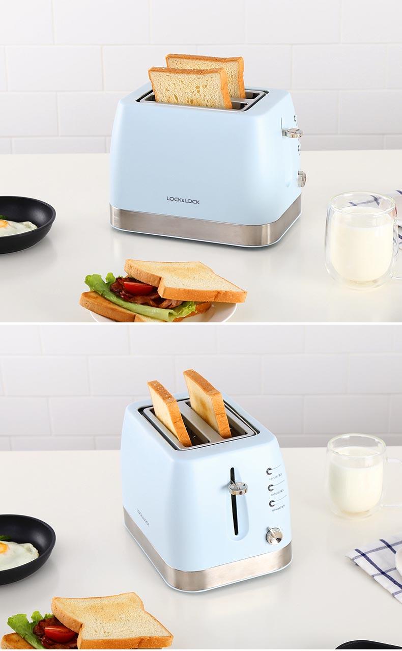 Máy nướng bánh mì Lock&Lock EJB221BLU công suất 730W