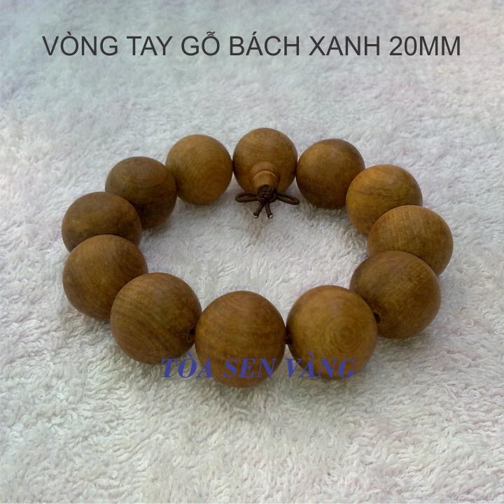 [HCM]Vòng tay gỗ bách xanh 20mm