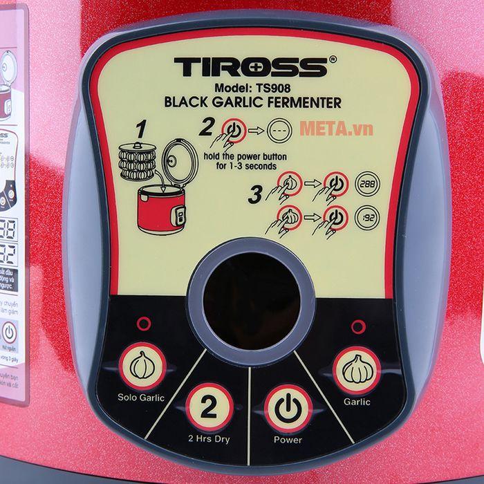 MÁY LÀM TỎI ĐEN TIROSS TS-908 (Đỏ) (thêm nút sấy khô 2H) - HÀNG NHẬP KHẨU
