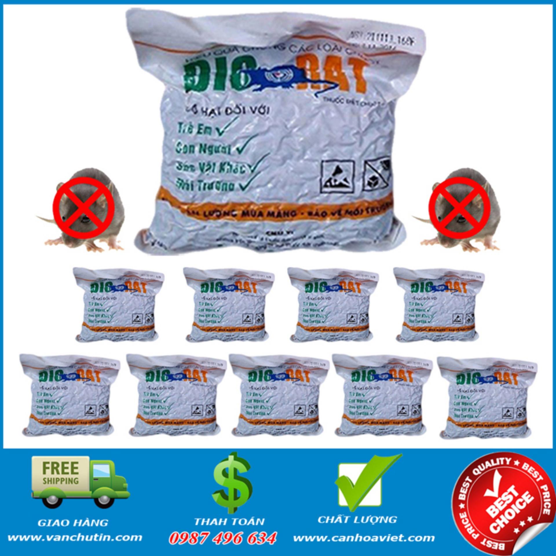 Combo 10 Gói Thuốc Diệt Chuột Biorat