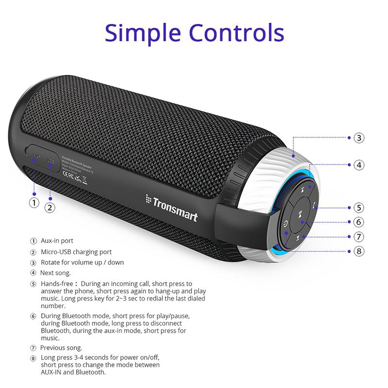 Loa Bluetooth Tronsmart  Element T6 , âm thanh vòm 360 rất hay