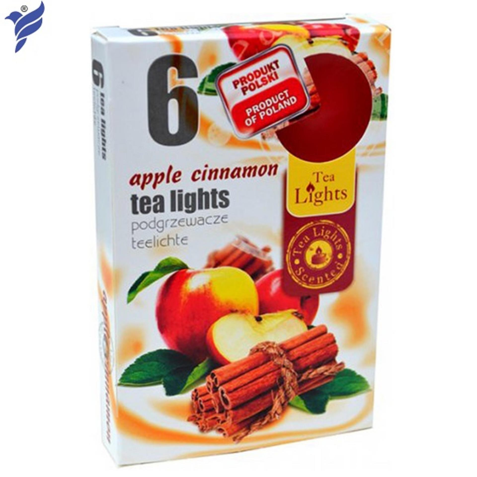 Hộp 6 nến thơm Tea lights Admit Apple Cinnamon ADM7579 (Hương táo, quế)