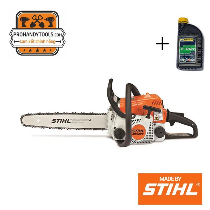 Máy Cưa Xích STIHL MS 180 C-BE Công nghệ mới + Tặng nhớt