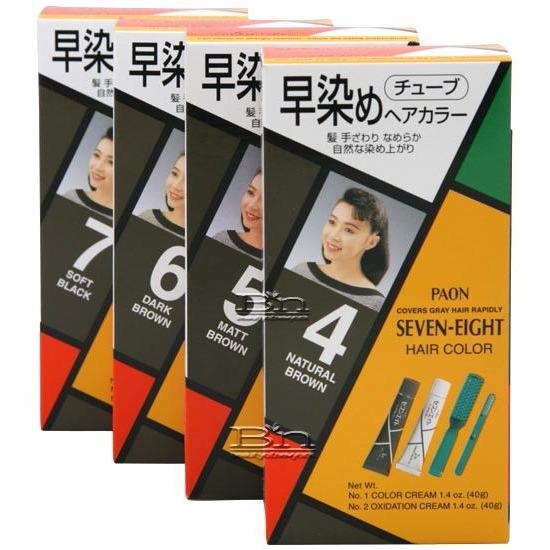 [HCM]Thuốc nhuộm tóc phủ bạc Seven Eight #07 Soft Black