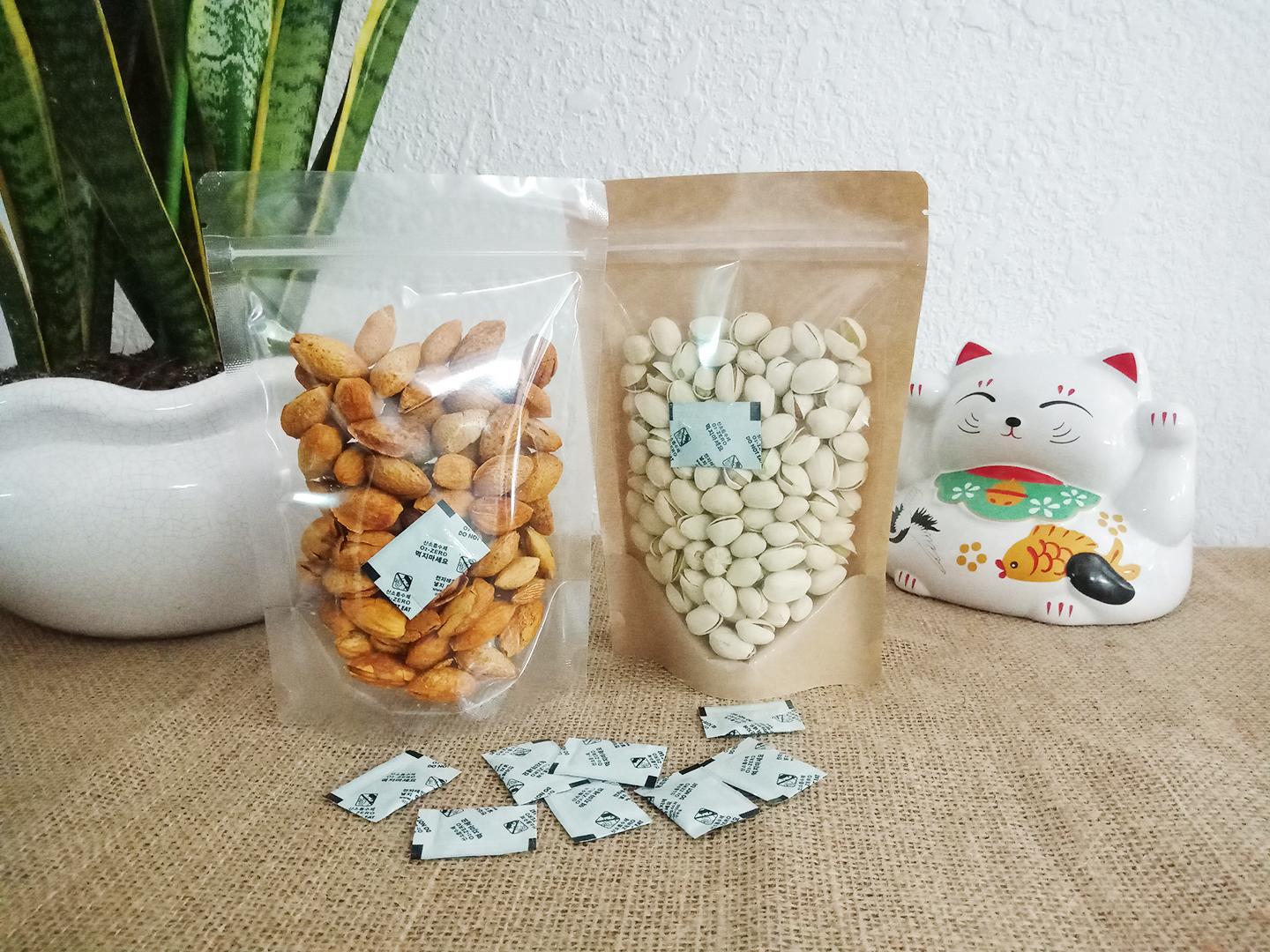 Túi hút oxy 60CC Hàn Quốc dành đóng gói thực phẩm (bộ 300 túi)