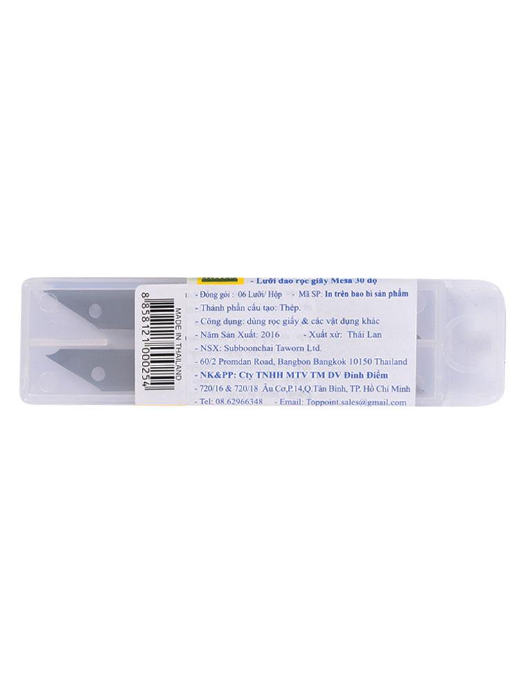 Lưỡi Dao Rọc Giấy Mesa Toppoint A-100 30ᵒ