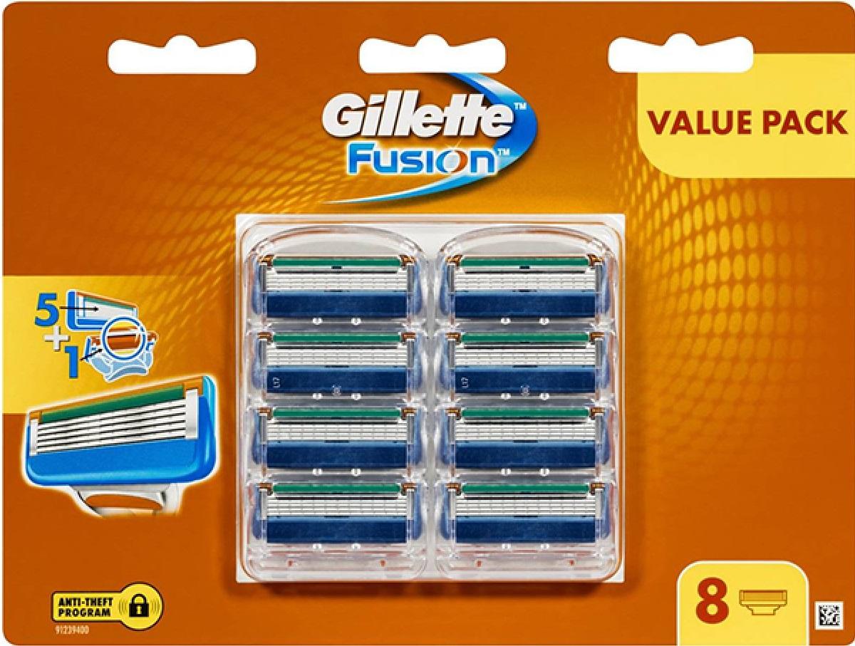 Vỉ 8 lưỡi dao cạo râu Gillette Fusion 5 + 1