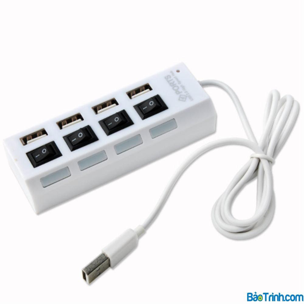 Bộ chia cổng USB Hub 1 cổng ra 4 cổng có công tắc
