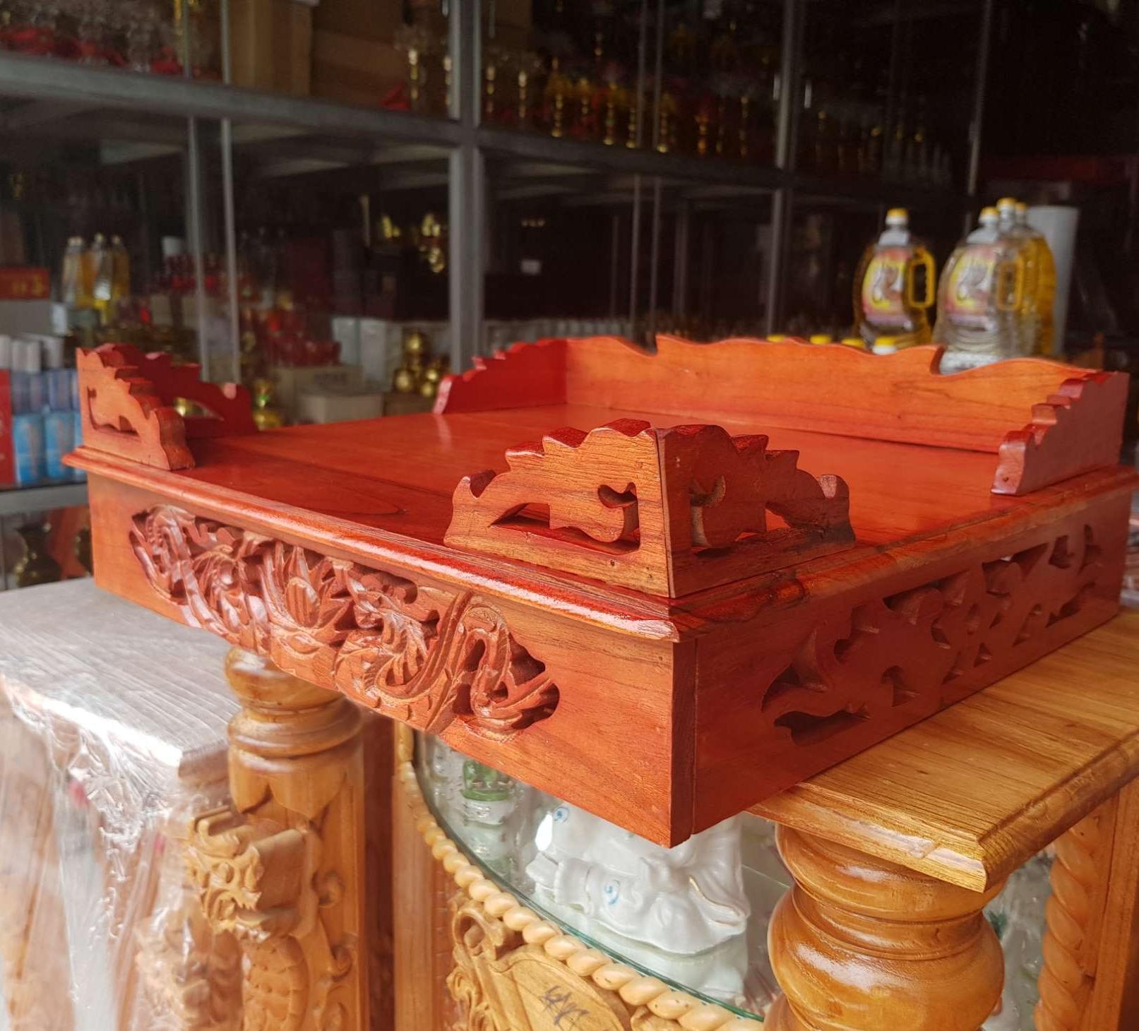 Bàn thờ treo tường gỗ xoan ngang 40 cm