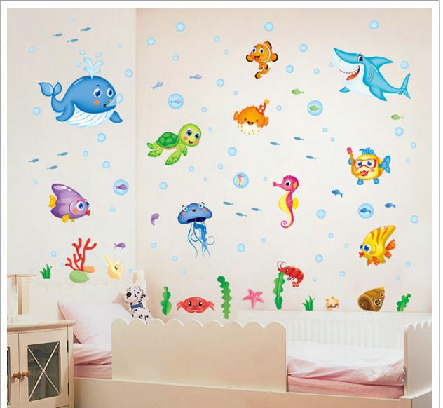 Decan dán tường Sinh vật biển (50*70)- xl7206