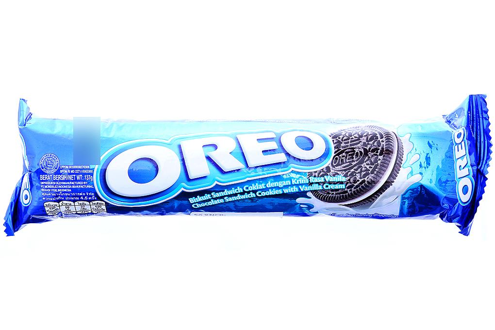 Bánh quy socola kem vani Oreo 137g