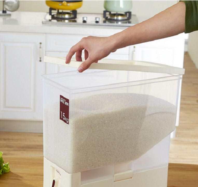 Thùng đựng gạo có thể đựng 15kg gạo