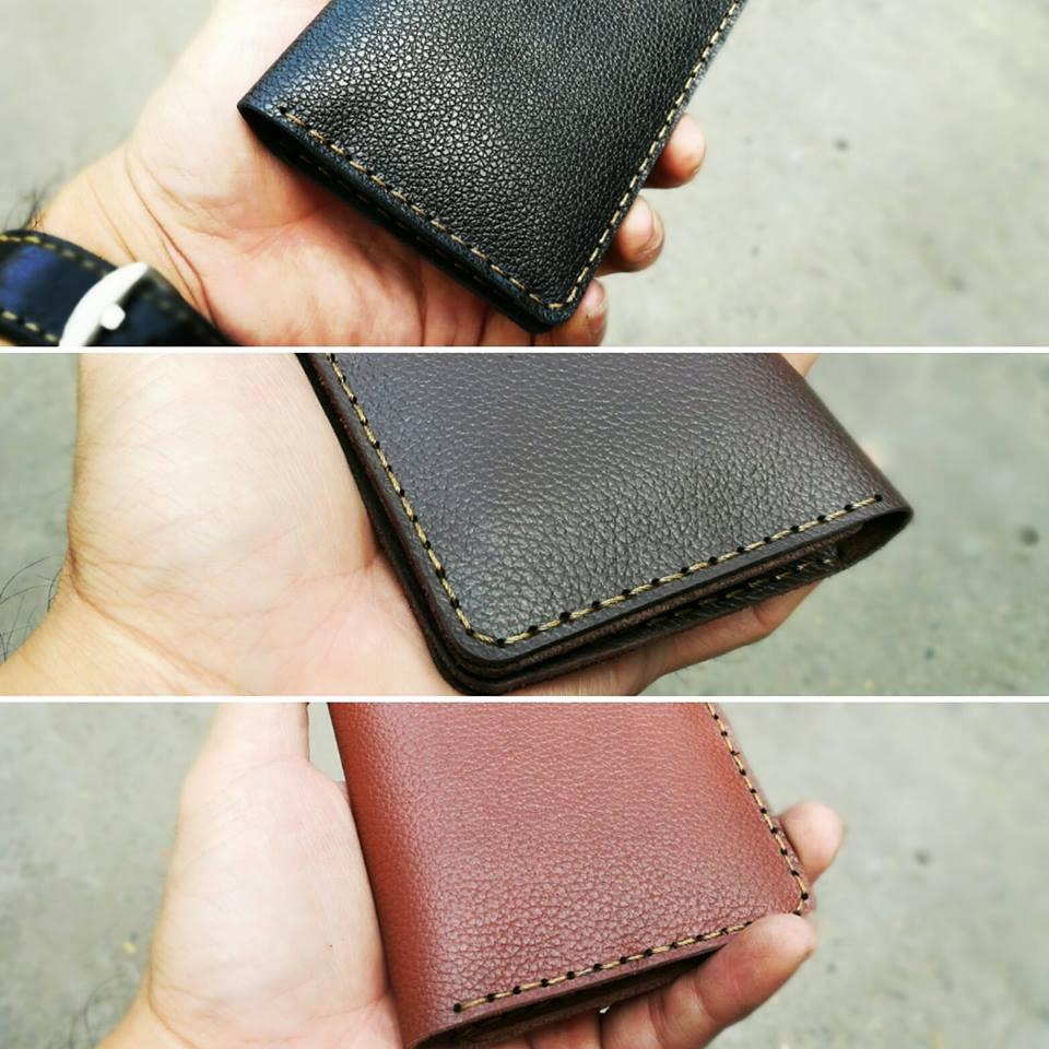 [HCM]Ví da handmade đựng namecard (Đen)