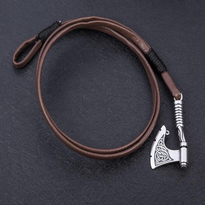 Vòng tay AXE B109352 Da - Vòng Tay Cao Cấp Kiểu Dáng Viking Châu Âu AXEB109352DA