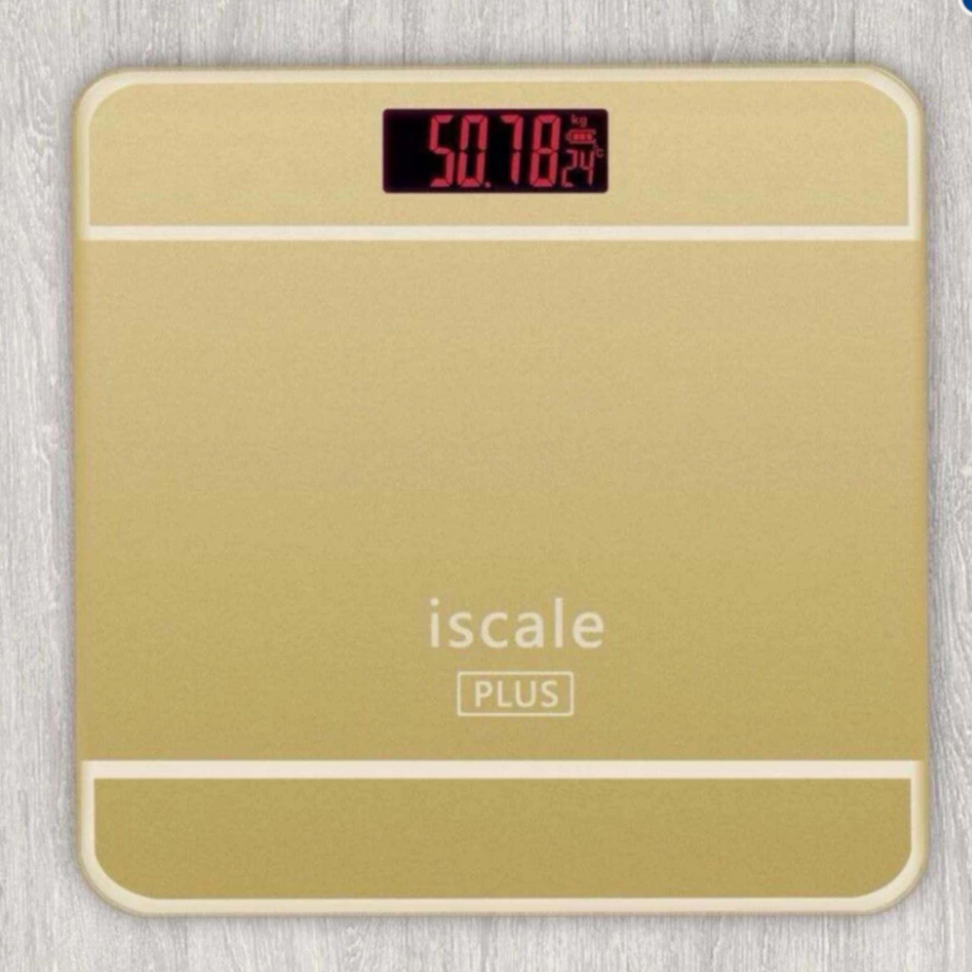 Cân sức khỏe kiểu dáng Iphone Iscale Hàng Chất Lượng cao (Vàng) + Đèn Led USB