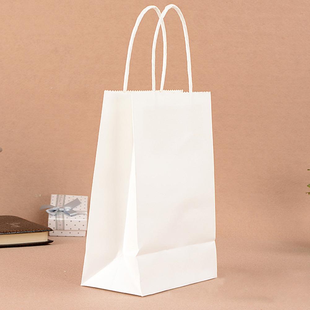 10 Colors Kraft party Paper Carrier Bag Wedding Treat with handle gift loot bags