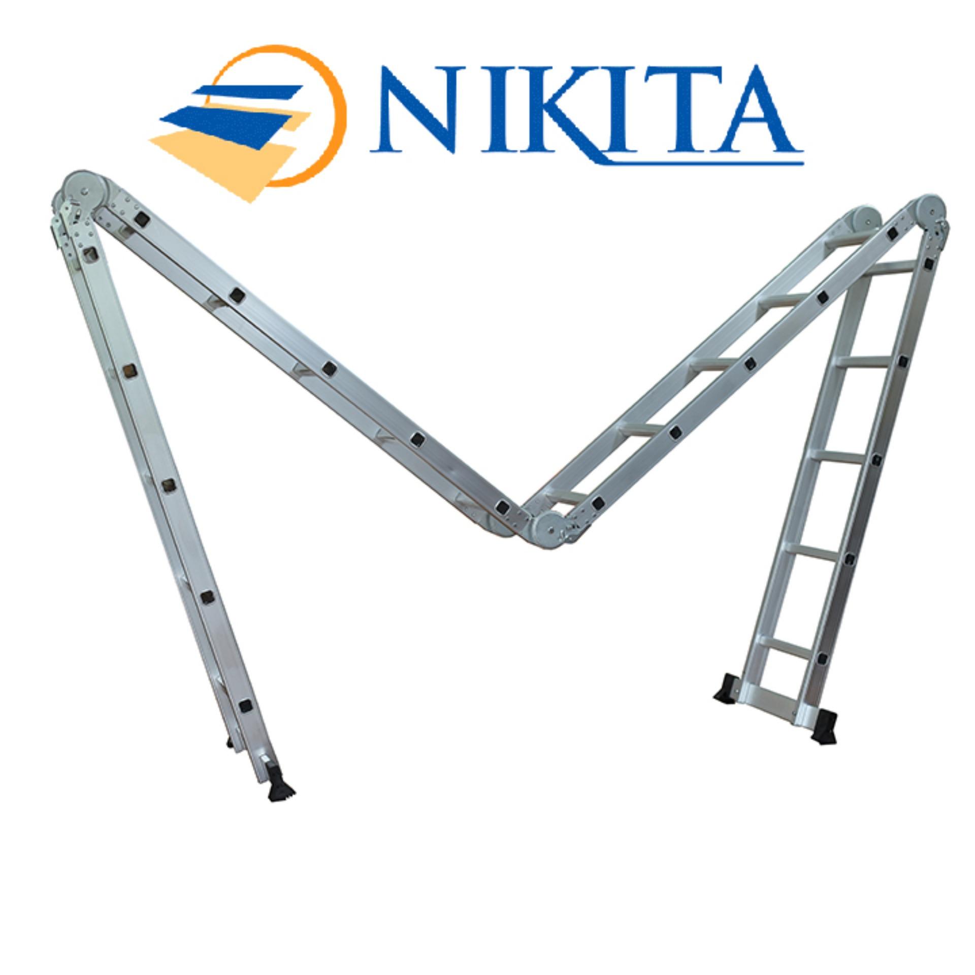 Thang Nhôm Gấp 4 Đoạn NIKITA GA58 - 5,8m