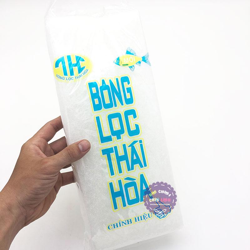 Bông gòn lọc nước cho hồ cá Thái Hòa