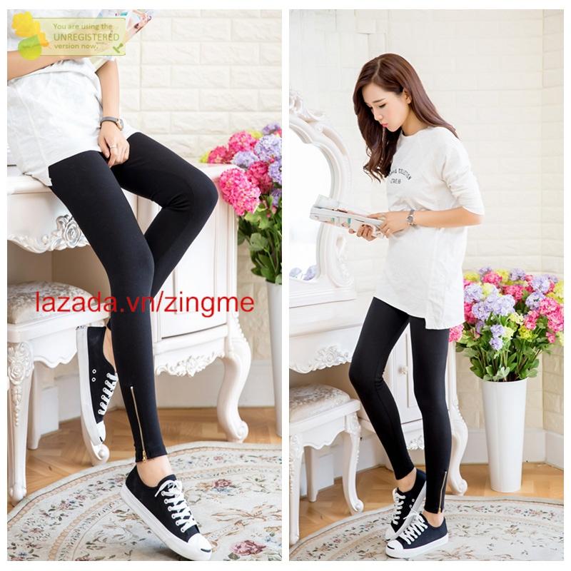 Quần Legging Dây kéo chân mt1145