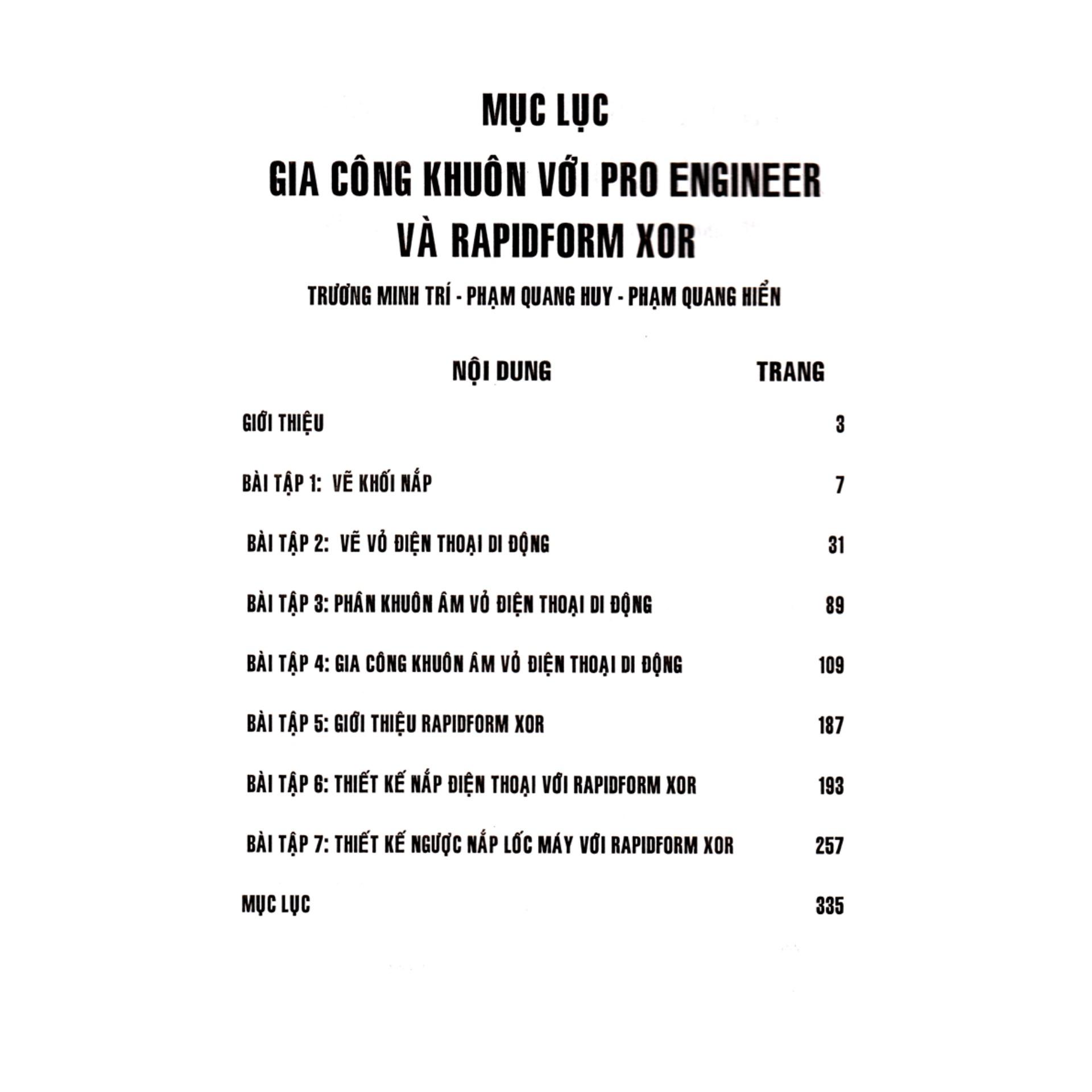 Gia Công Khuôn Với Pro Engineer & Rapidform Xor