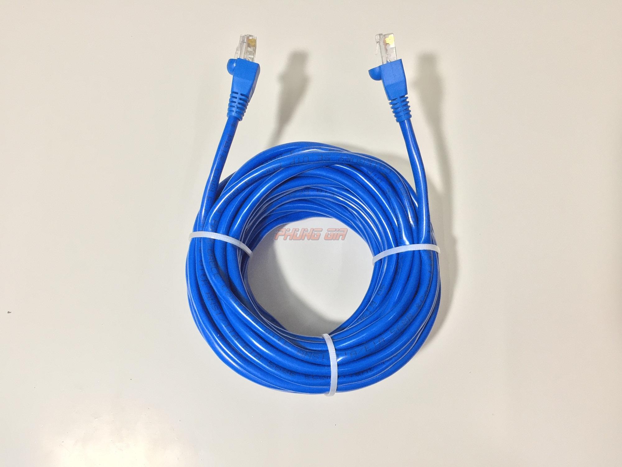 Dây mạng LAN 15 Mét HT-Cat5E UTP - Bấm sẵn 2 đầu
