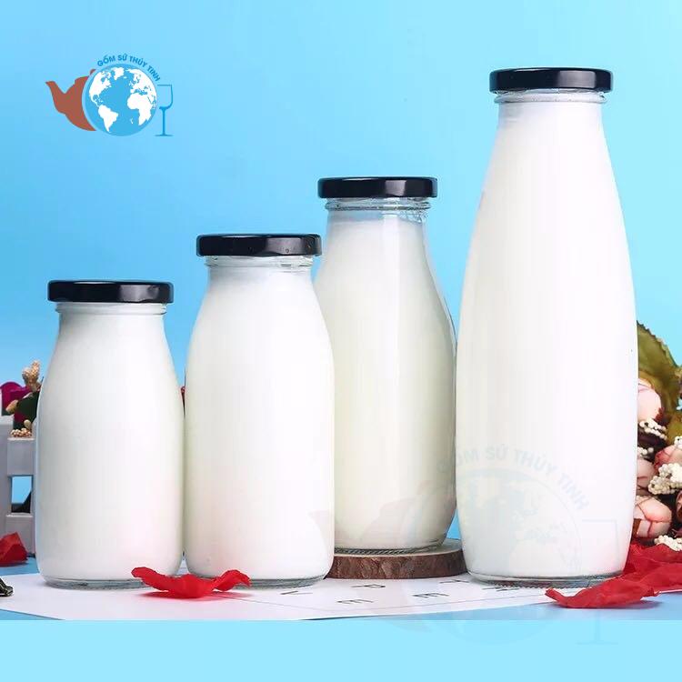 [HCM]COMBO 2 Chai Thuỷ Tinh Đựng Sữa 200ml