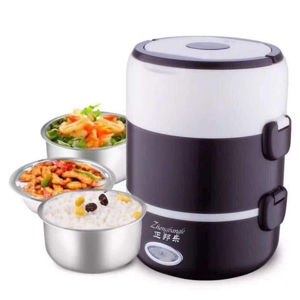 HỘP CƠM CẮM ĐIỆN 3 TẦNG INOC
