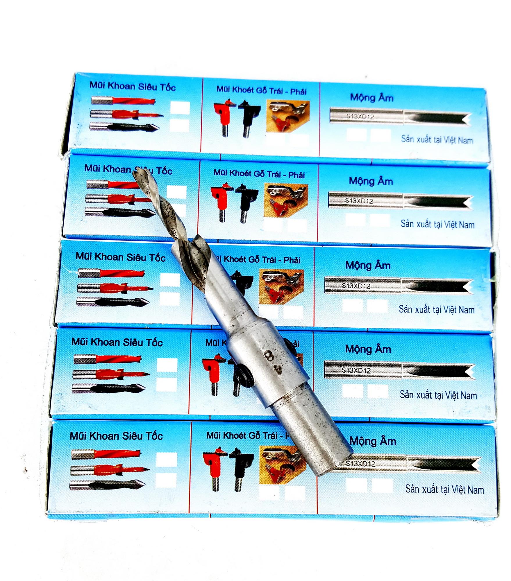 [HCM]MŨI KHOAN GỖ 2 TẦNG TÂM 4LY