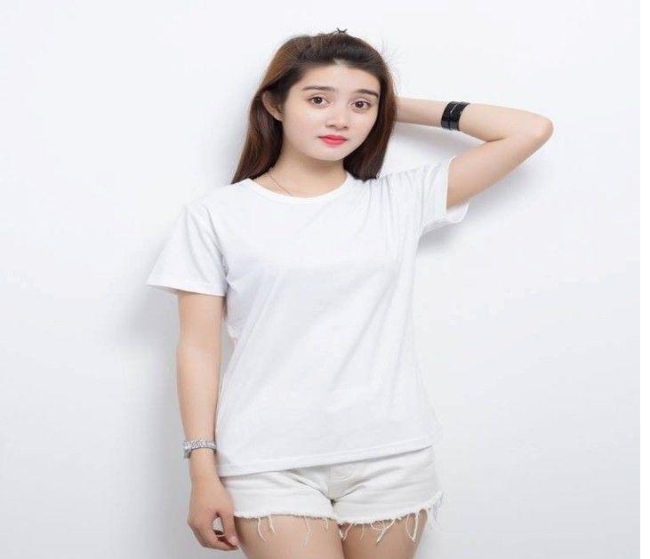 [HCM]Bộ 3 áo thun nữ cổ tròn xinh xắn ( đen/ trắng / xám )
