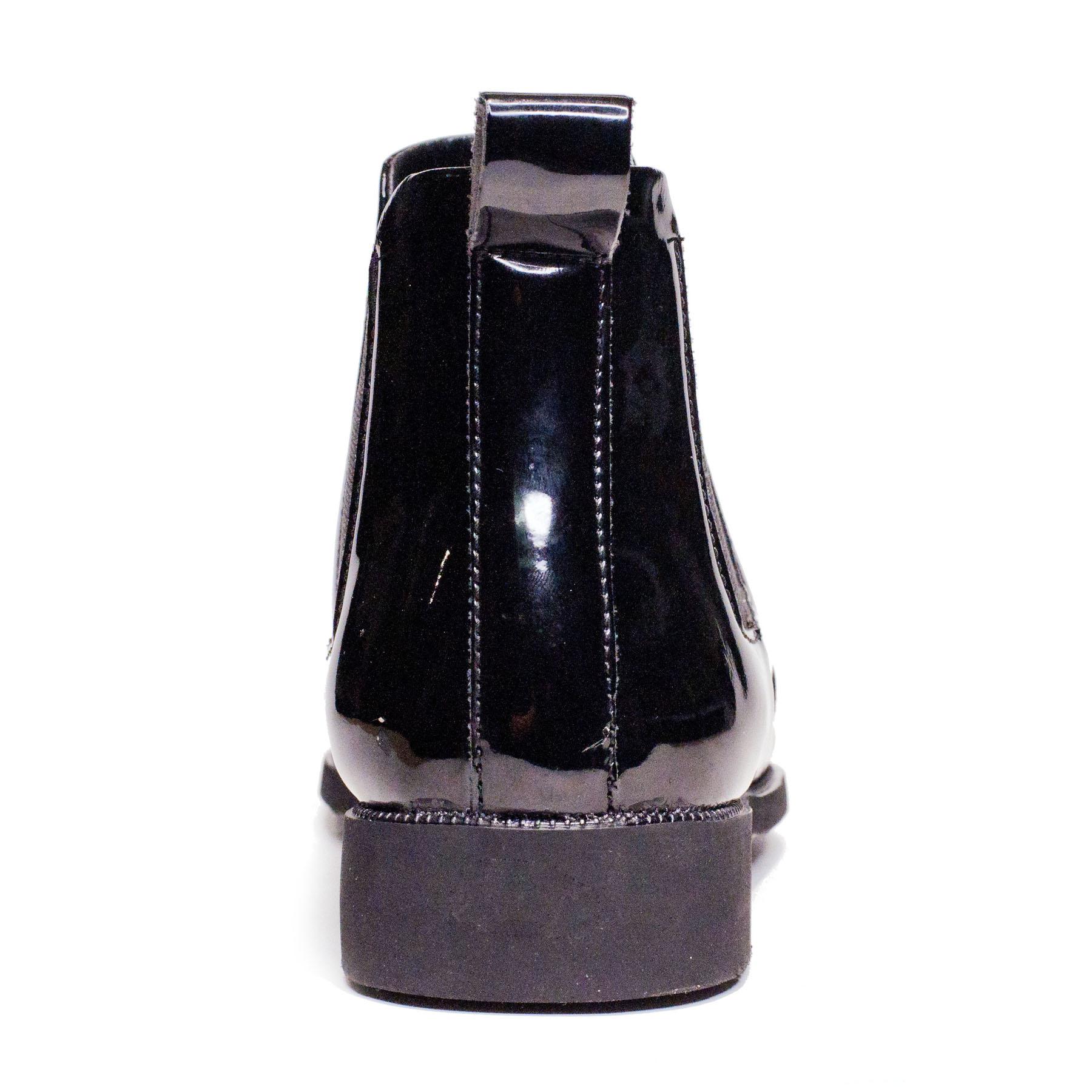 Giày Chelsea boot nam đẹp cổ chun da bóng CB520