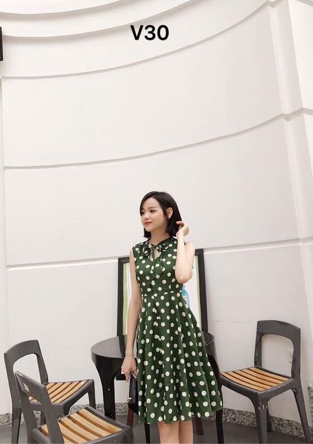 [HCM]Đầm xòe voan đầm công sở thanh lịch PT MS161